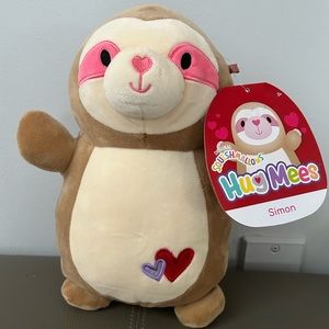 Squishmallows  8 Inch Simon The Sloth “Hug Me”